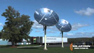 Solar Hot Water System with a Parabolic Concentrator [upl. by Ynez]