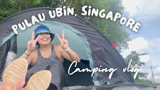 First Time Camping in Pulau Ubin Singapore Sooooooo Hot [upl. by Ethben75]