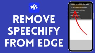 How to Remove Speechify From Edge 2024  Delete Speechify From Edge [upl. by Viking959]