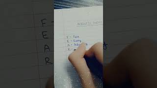 Acrostic Poem on Fear  acrosticpoem acrostics fear [upl. by Ahsatsana692]