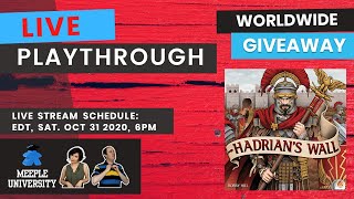 LIVE  Hadrians Wall Board Game  Playthrough amp Worldwide Giveaway [upl. by Ij]