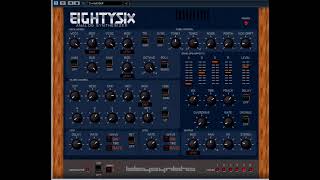 Free VST  Eightysix Analog Synthesizer  vstplanetcom [upl. by Faires789]