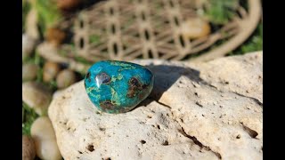 CHRYSOCOLLE 15 GRS POLI EN VENTE SUR GEMMESZENCOM [upl. by Aed]