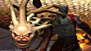 God of War 2  Kratos Kills Fat Medusa Euryale Boss [upl. by Artinahs393]