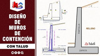 Diseño de Muros de Contención en Voladizo Con Talud [upl. by Petromilli]