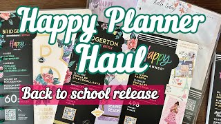 Happy Planner Haul  Back to School New Release [upl. by Nanaek]