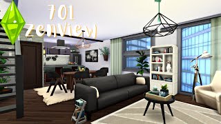 701 ZenView Apartment  Sims 4  Speed Build [upl. by Faxen]