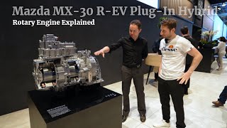 Mazda MX30 REV  Rotary Engine Explained  Interview Vincent Vanhamme Technical Specialist [upl. by Huan]