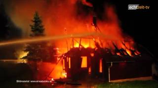 NÖ Bez WN Großbrand der Scheimhütte auf der Hohen Wand 2013 [upl. by Lunn]