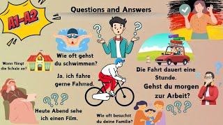 German for Beginners A1A2 Simple German Questions and Answers  Learn German Fast [upl. by Philpot]