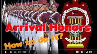 PNPA Arrival Honors Practice [upl. by Karin]