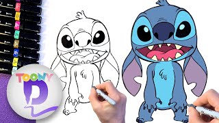 How to Draw Stitch  Lilo amp Stitch [upl. by Baptista]