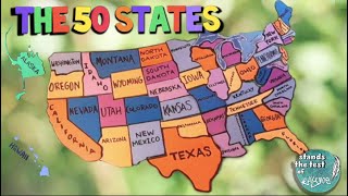 50 States Rap A Fact About Each State AND Its Place on the Map [upl. by Uhile944]