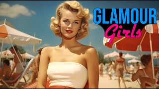 1940s USA  The Glamour Girls of Old Hollywood  Colorized [upl. by Ydissahc614]