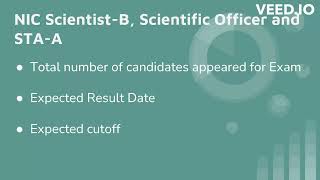 Expected Cutoff for NIELIT NIC ScientistB Scientific Officer amp STAA Exam 2023 [upl. by Lubeck]