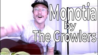 How to Play quotMonotoniaquot by the Growlers  Easy Guitar Tutorial  Beginner Guitar Lesson [upl. by Melvyn594]