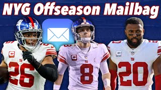 NY Giants Offseason Mailbag Questions [upl. by Nagaer]