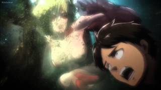 Attack on Titan Episode 18 Female Titan Forest fight Shingeki no Kyojin HD [upl. by Aecila502]