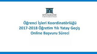 Yatay Geçiş Online Başvuru Nasıl Yapılır [upl. by Rebmeced]