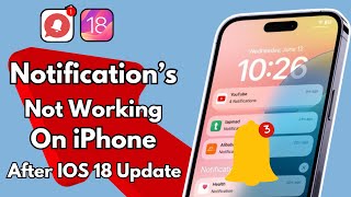 How To Fix Notifications Not Working In iPhone After IOS 18 Update [upl. by Relyks248]