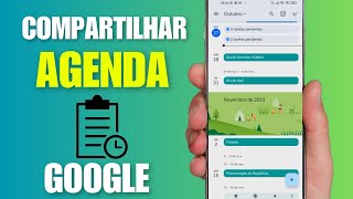 COMO COMPARTILHAR MINHA AGENDA GOOGLE  PASSO A PASSO [upl. by Varipapa]