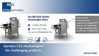 Garvens C33 PlusLine Checkweigher system for challenging application  Metter Toledo  Al Thika [upl. by Akilat]