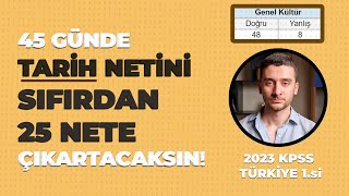 Tarih Nasıl Çalıştım 2023 KPSS Türkiye 1si Anlatıyor kpss2024 yks lgs [upl. by Naima845]