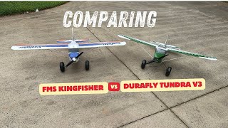 Comparing FMS Kingfisher to the NEW Durafly Tundra V3 [upl. by Alverta717]