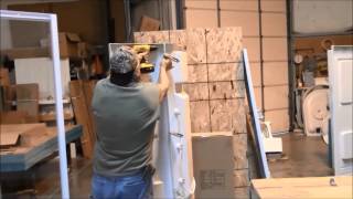 How To Install a Shower Wall Panel  Tower Industries Solid Surface [upl. by Nnagem387]