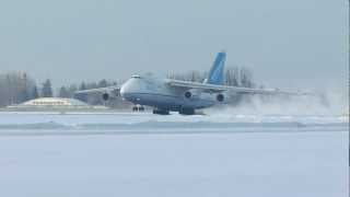 Antonov An124 landing in Lviv LWOUKLL [upl. by Adi]