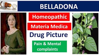 Belladona Homeopathic Medicine  Drug Picture  Materia Medica bhms homoeopathy belladonna muhs [upl. by Root]