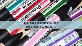 TUTO feutres alcool Promarker  Draw Léa [upl. by Rabelais25]