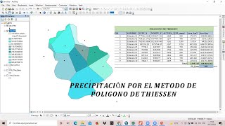 Cálculo de Precipitación Media Polígono de Thiessen  ArcGIS [upl. by Nosloc448]