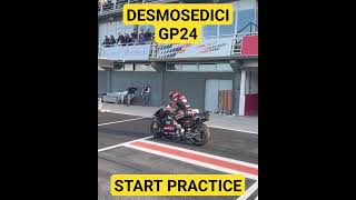 DUCATI DESMOSEDICI GP24 START PRACTICE LAUNCH CONTROL [upl. by Parfitt306]