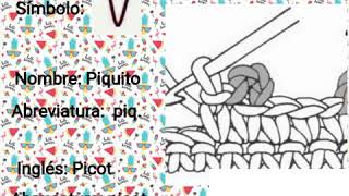 Lanaterapia Crochet Punto Picot símbolo y abreviatura Curso para principiantes [upl. by Aikemahs975]