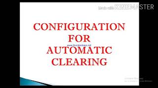 SAPFICO SESSION 96  CONFIGURATION OF AUTOMATIC CLEARING IN SAPFICOUSE OF F13 TCODE IN SAPFICO [upl. by Wilkie]