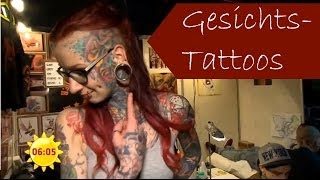 Tätowierung Extrem Das GesichtsTattoo  Sat1 Frühstücksfernsehen [upl. by Eniledgam]