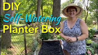 DIY Self Watering Container  Planter Box  💦🪴🌺🌸💦 [upl. by Themis]