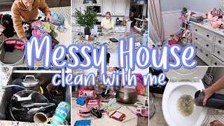 MESSY HOUSE CLEANING MOTIVATION  EXTREME CLEAN WITH ME 2024  WINTER CLEANING MOTIVATION [upl. by Ocirrej]