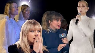 Celebs React To Celine Dions Comeback Olympics PerformanceTaylor Swift Kelly Clarkson Hoda [upl. by Neelyak]