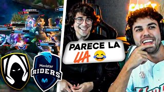 JOSEDEODO Y WERLYB COMENTANDO LA SEMIFINAL DE HERETICS vs MOVISTAR RIDERS [upl. by Arac]