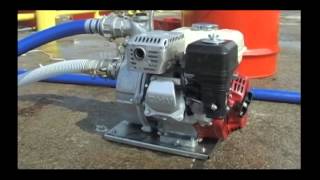 Honda DeWatering Pump  How to set up and Use [upl. by Shaper]