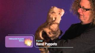 Folkmanis® Ferret Puppet Demo [upl. by Islean654]