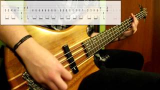 Sex BobOmb  Threshold Bass Cover Play Along Tabs In Video [upl. by Akihsat68]