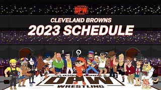 The Browns 2023 Schedule Release Dawg Pound Wrestling Rumble [upl. by Ytsud636]