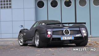 Pagani Zonda F Starts Revs and Accelerate [upl. by Eladroc]