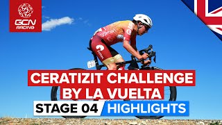 Incredible Solo Breakaway Versus Peloton  Ceratizit Challenge By La Vuelta 2022 Stage 4 Highlights [upl. by Kurland]