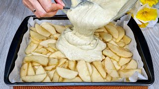 🍎😋Ich habe noch nie so einen leckeren Apfelkuchen gegessen Einfaches und leckeres Rezept [upl. by Teak]