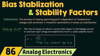 Bias Stabilization and Stability Factors [upl. by Erdnaid]