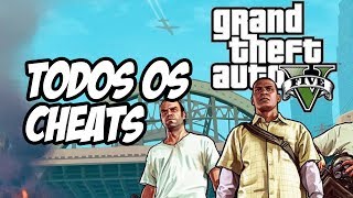 GTA V  Todos os Cheats COMPLETO [upl. by Yelnahs997]